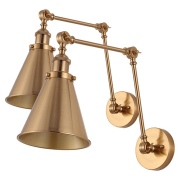 Rover 7" Adjustable Arm Metal LED Wall Sconce - JONATHAN Y